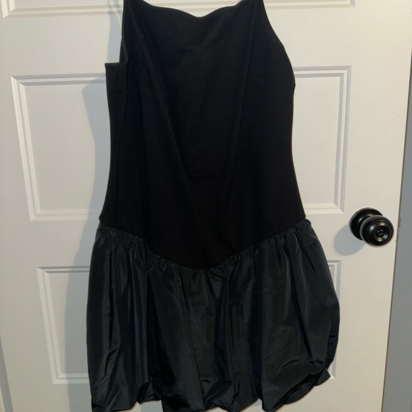 Staud Black Spaghetti Bubble Dress - Picture 5 of 9